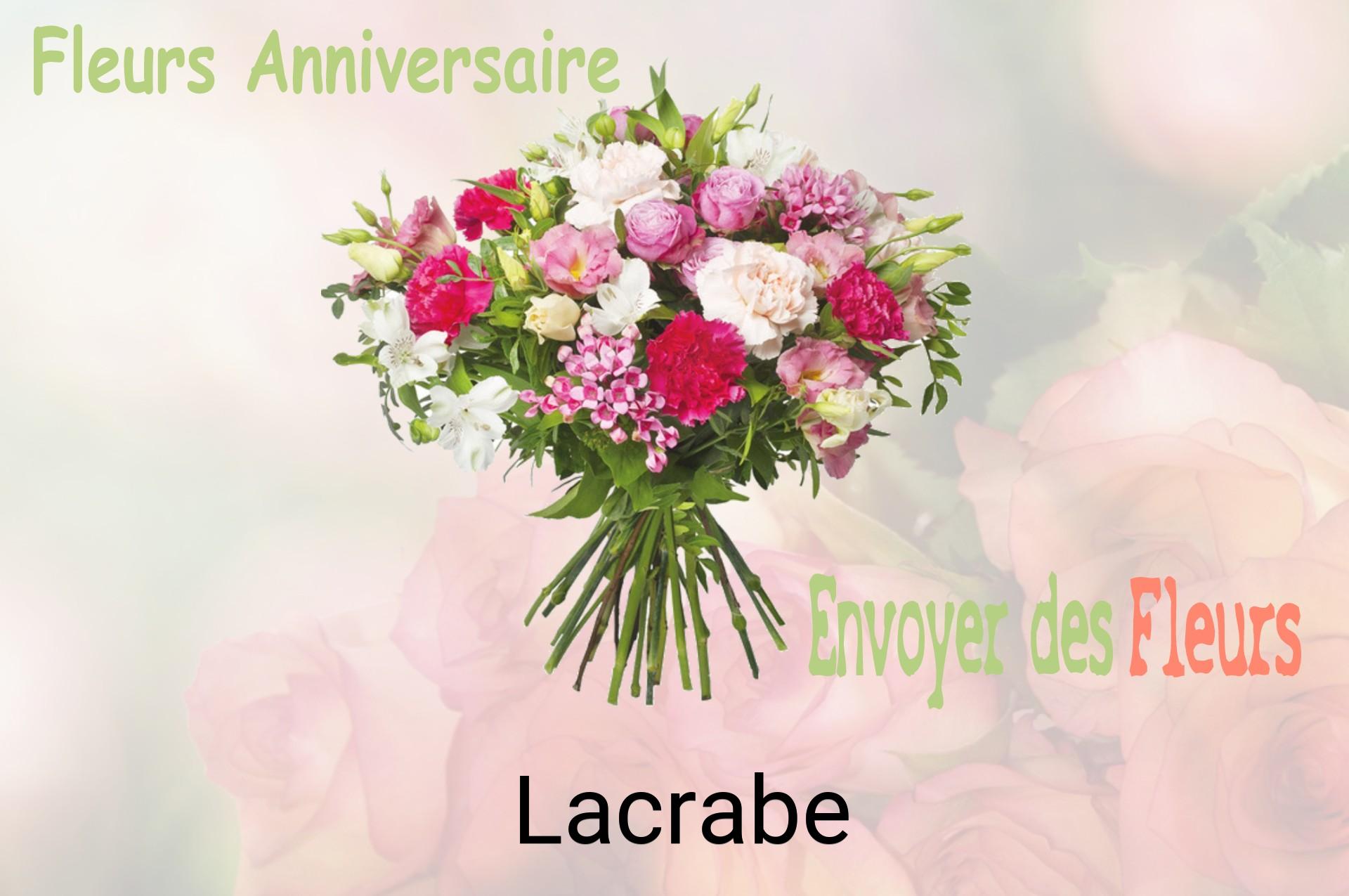Bouquet de fleurs d’anniversaire livré à Lacrabe